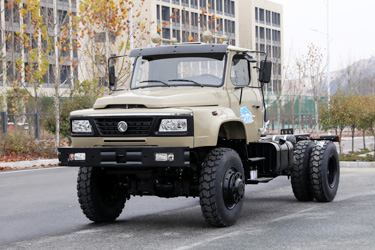 玉柴240馬力東風(fēng)4×4尖頭底盤_四驅(qū)前7噸后13噸專用車底盤_長(zhǎng)頭自卸底盤廠家